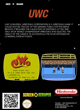 UWC (USA) (Proto) box cover back